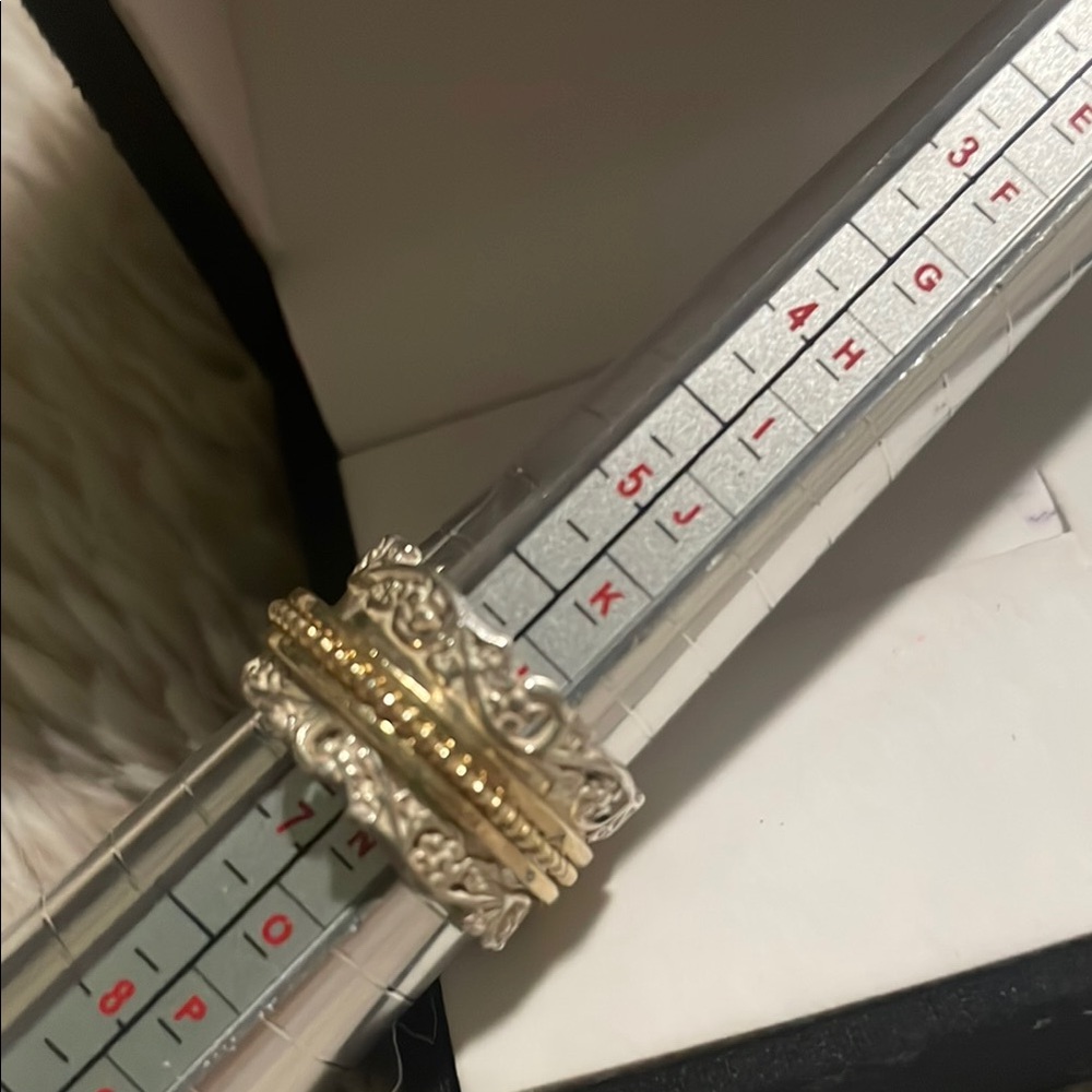 Silver 925 Two-Tone Spinner Ring - image 2